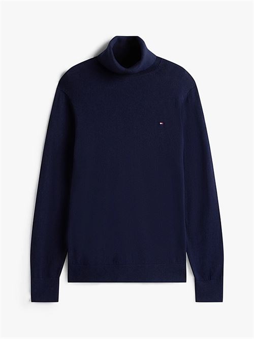 pima org ctn cashmere roll neck TOMMY HILFIGER | MW0MW28048DW5